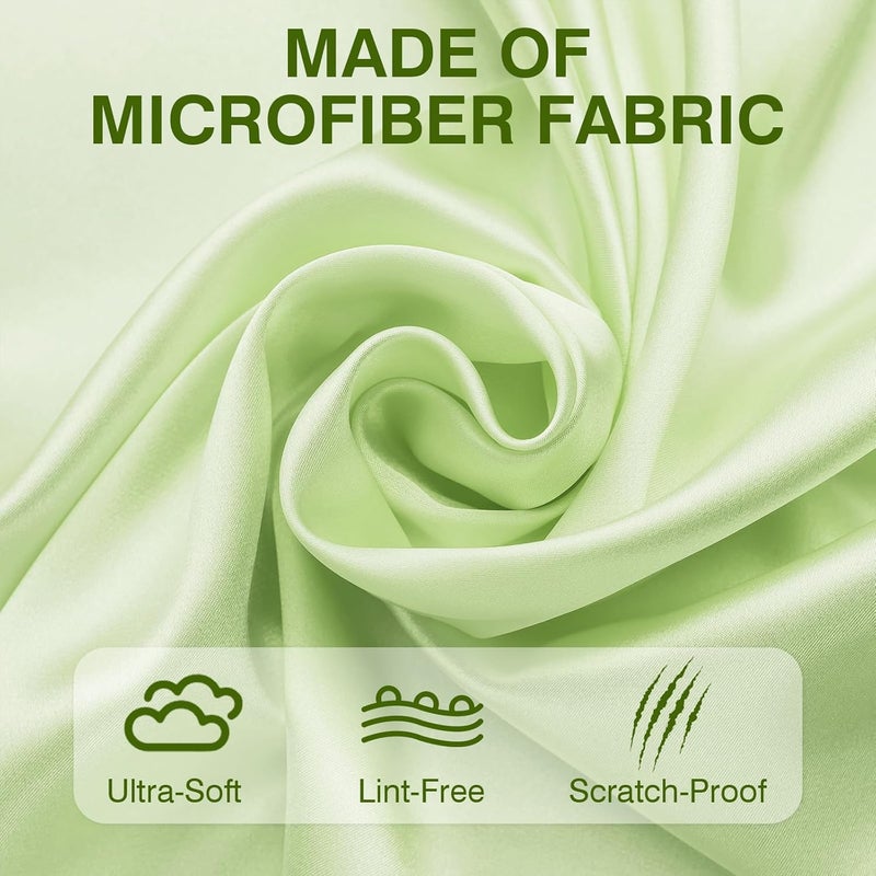 Zeefpod 60-Pack Microfiber Cleaning Cloths for Glasses, 6x7 Inch Premium Lens Cleaning Cloth for Screens, Cameras, Eyeglasses, Cell Phone, LCD TV Screens，Pink，Green，Yellow - Image 2
